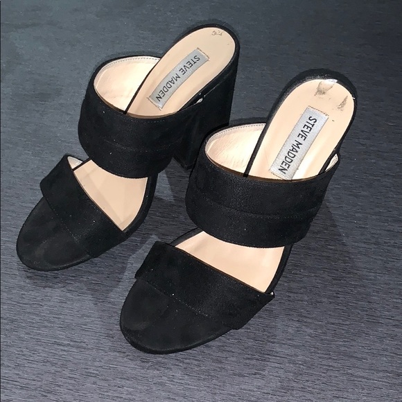 Steve Madden Black Heel Sandals - Picture 4 of 4